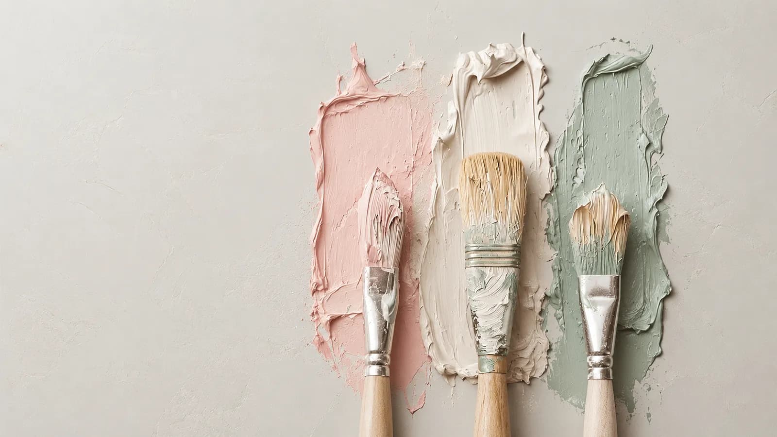 Pinceles y pintura para obra a medida